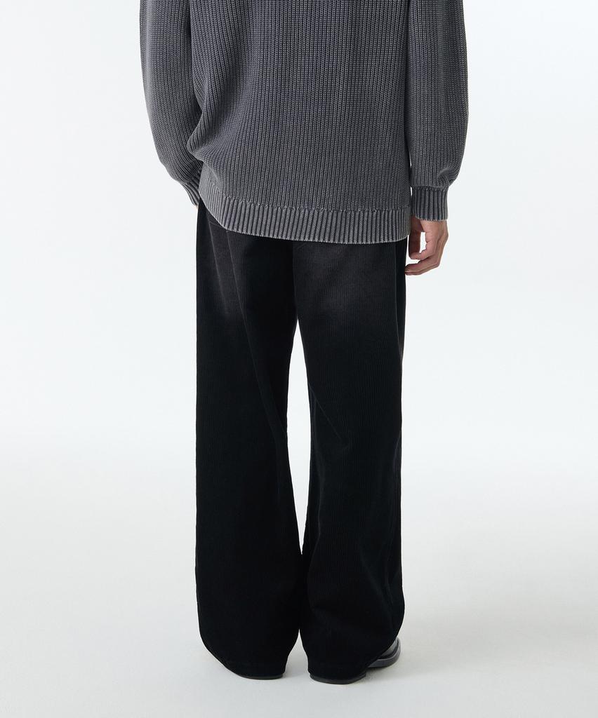 Musinsa Standard Big Brush Wide Corduroy Pants [Black]