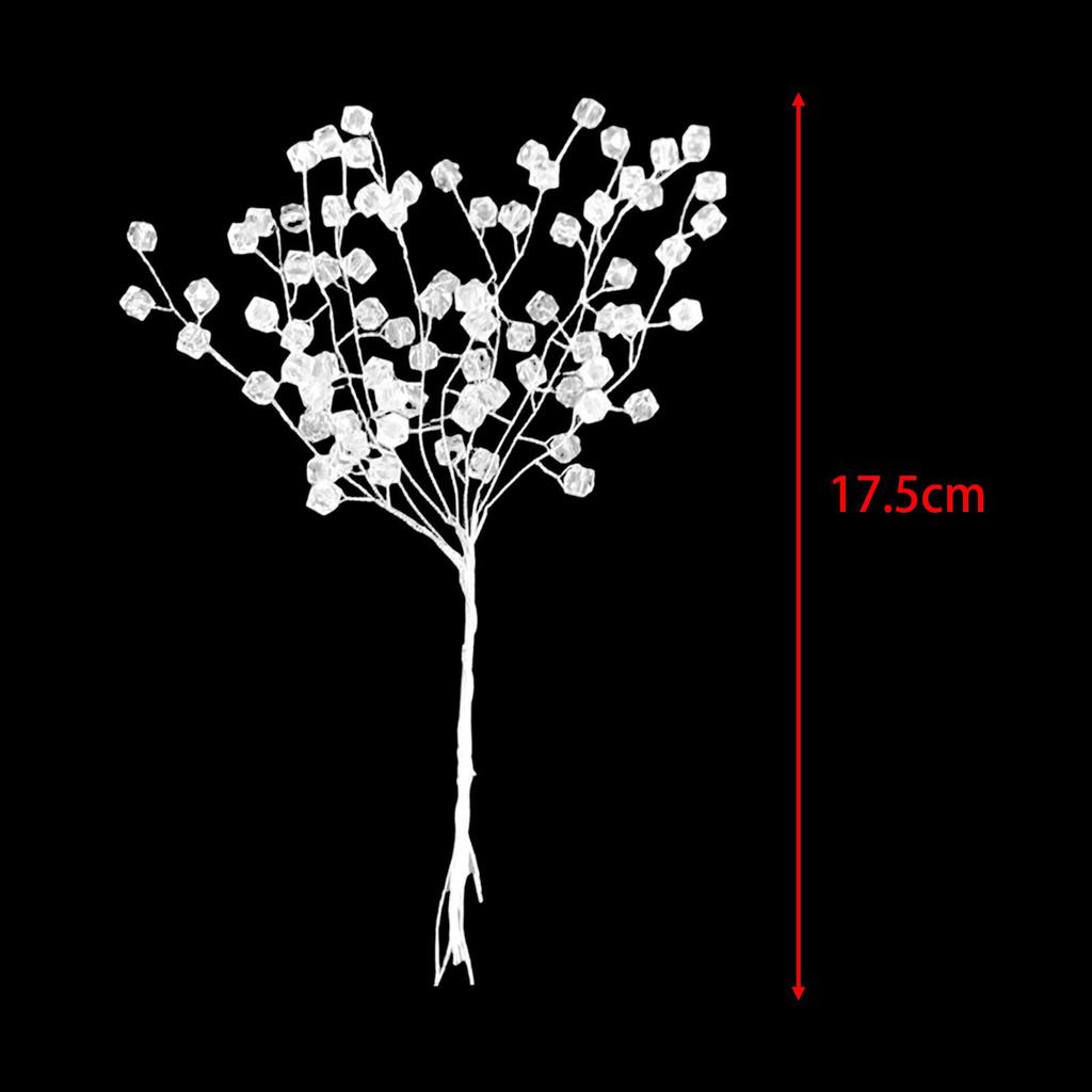 30x Künstliche Bouquets Heimdeko DIY Basteln Attraktive Praktische Acrylperlen Blumenäste für