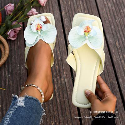 Hebilla de zapato flor mariposa hada festiva tailandesa zapatos Phalaenopsis flor chanclas frescas accesorios para mujer nicho hebilla de zapato de playa