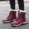 Women's Plus Size Mid-Calf Fleece-Lined Snow Boots