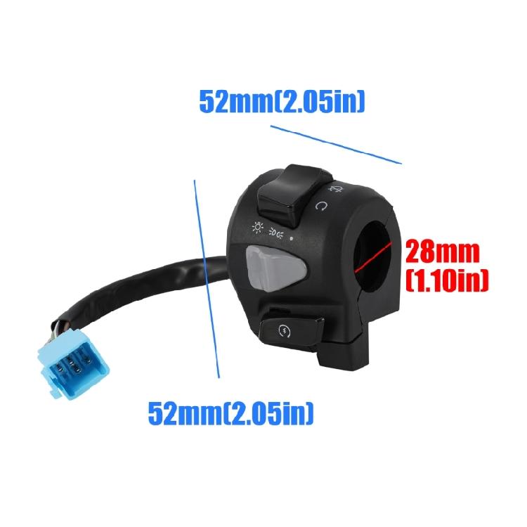 High Sensitivity Motorcycle Headlight And Off Button Switches For 125 / 150 V2 Quick Operation