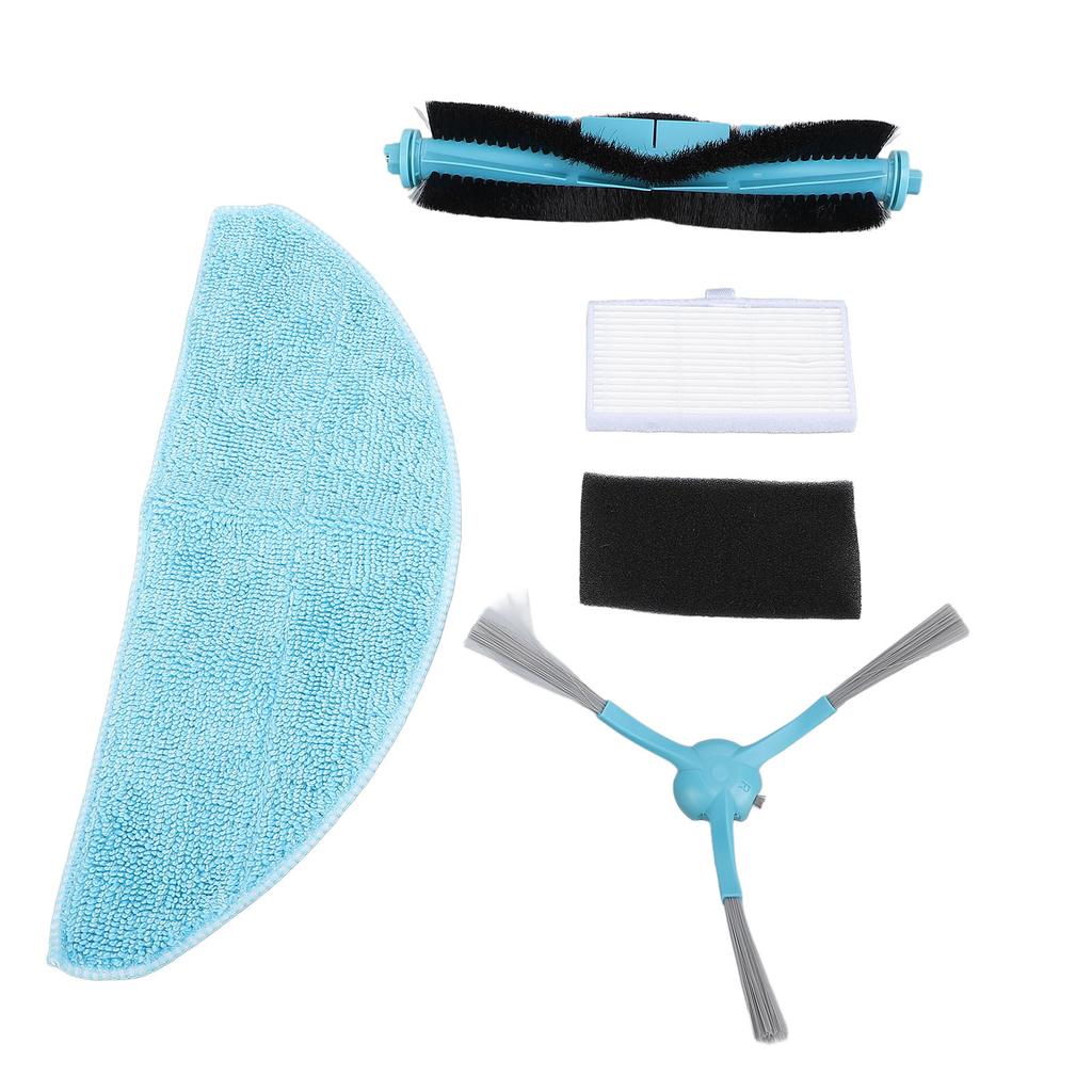 Staubsaugerroboter Ersatzteile 1 Hauptbürste 2 Seitenbürsten 2 Mopptücher 2 Filter 4 Staubbeutel