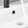 4er-Pack Überlaufabdeckungen für Waschbecken im Badezimmer, Kunststoff, Chrom-Finish, für universelle Keramikbecken, Lochabdeckungen