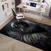 Black Swan Chair Mat: Office Carpet for Home Decor, Large Rug for Sofa and Bedroom, Gift for Any Room