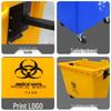Outdoor Hand-Push Plastic Waste Bin Cart