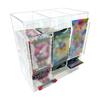 Transparent Acrylic Card Dispenser Storage Easy To Open And Cl Features Booster Pack Dispenser Card 3-slot