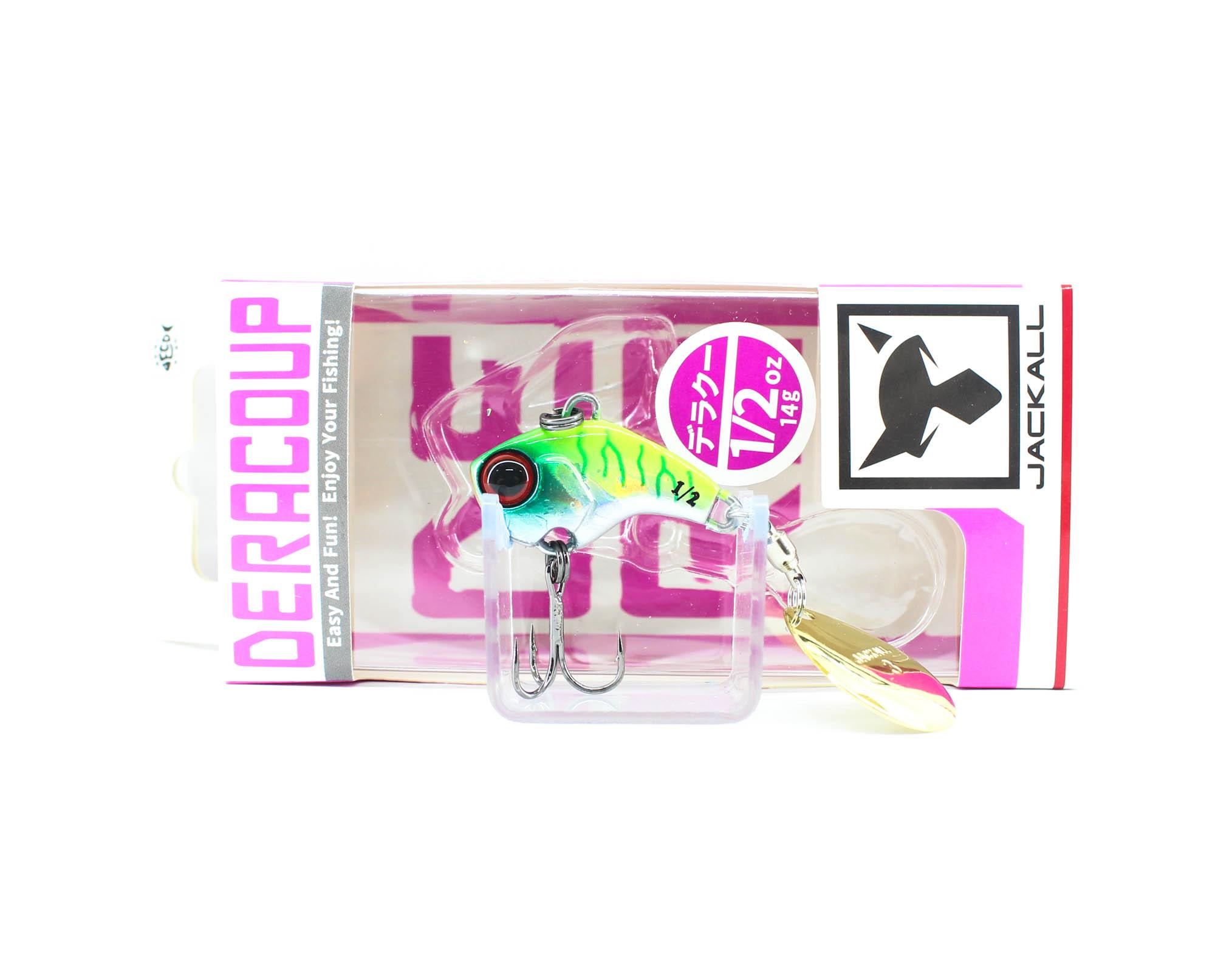 

Jackall Deracoup 1/2 унции Тонущая приманка Spin Tail HL Chartreuse Back Tiger (3038)