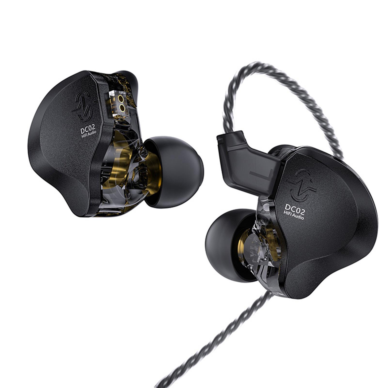 

CCZ Динамический драйвер Вкладыши Шумоподавляющие Стерео Звук Проводные Наушники Профессиональный Монитор A чёрный