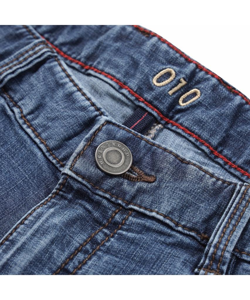 BRENTWOOD Standard Fit Blue Coolmax Denim Brpdm26512Bux