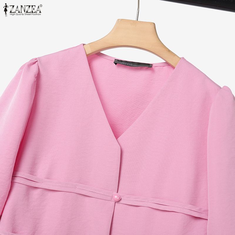 ZANZEA Women Short Sleeve Blouse and Long Skirts Summer Two Piece Suit Sets