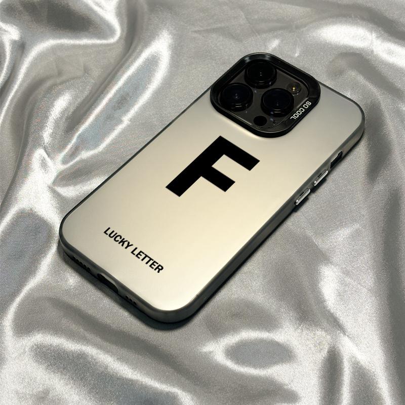 Applicable To Apple 15promax Mobile Phone Case, New iPhone14 Trendy Brand Simple Lucky Letter 13 Advanced 12