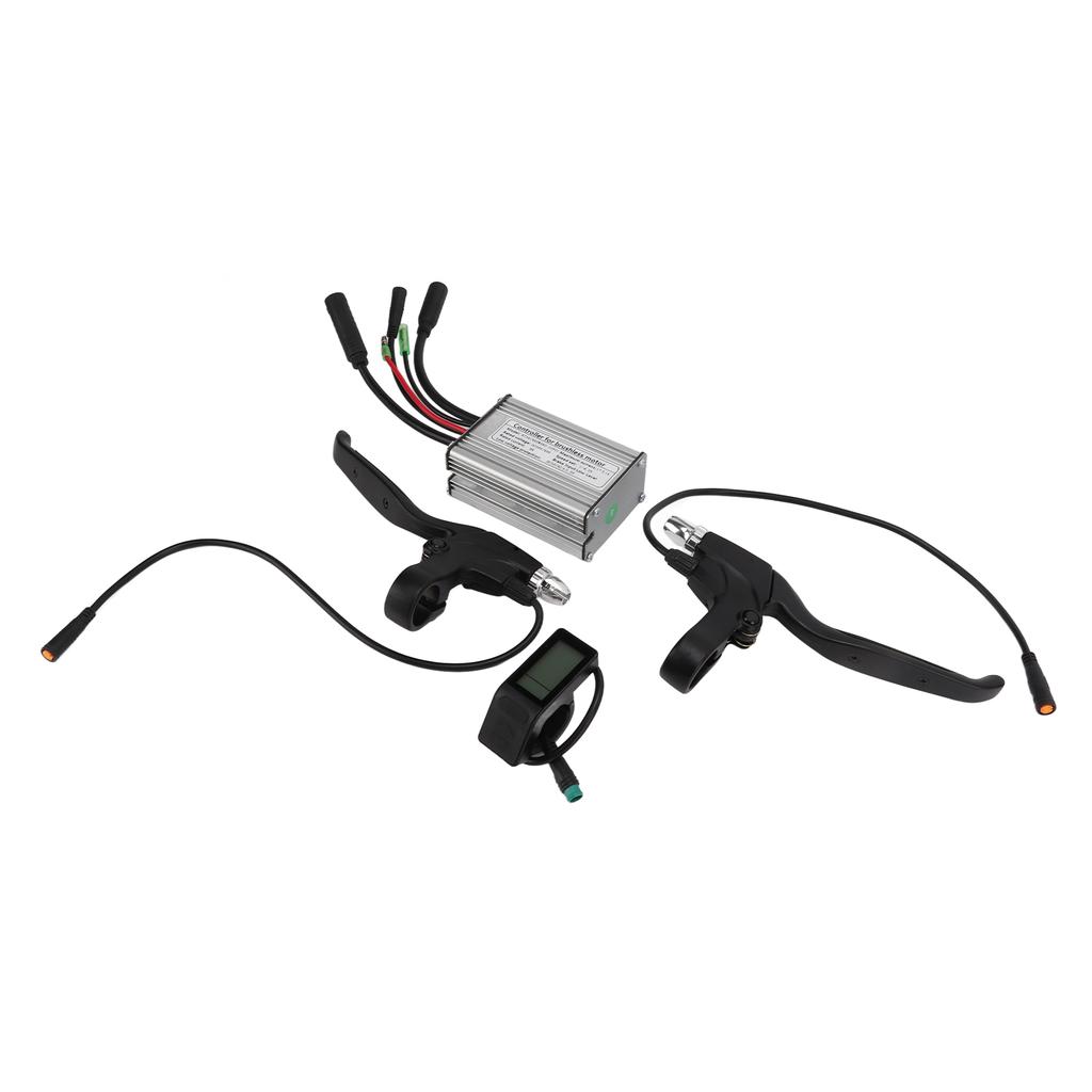 36V 48V 350W Electric Bike Brushless Motor Controller with LCD4 Meter Dial Assist Sensor Brake Handle