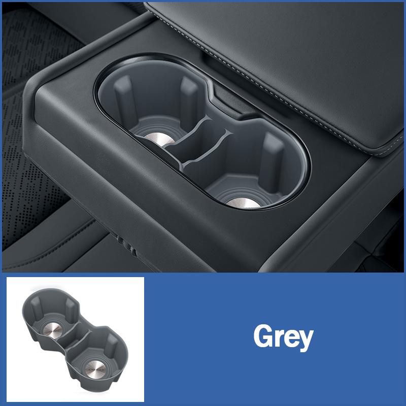 

Для ZEEKR 7X 2025+ Коврик подстаканника Силиконовый коврик подстаканника подлокотника заднего сиденья Противоскользящий протектор стакана Аксессуары для интерьера автомобиля серый