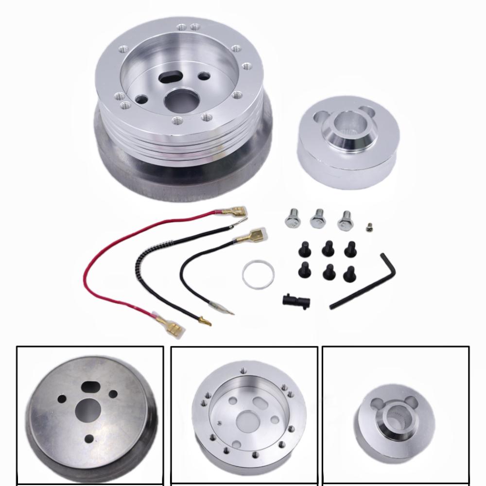 Steering Wheel Hub Adapter 5&6 Hole Compatible with 1969-1994 Chevrolet Chevy GM Flaming River Ididit Buick Jeep Pontiac