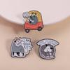 Funny Opossum Animal Enamel Pins I Can't Live Laugh Love In These Conditions I Am Good Kitty Brooches Lapel Badge Jewelry Gifts