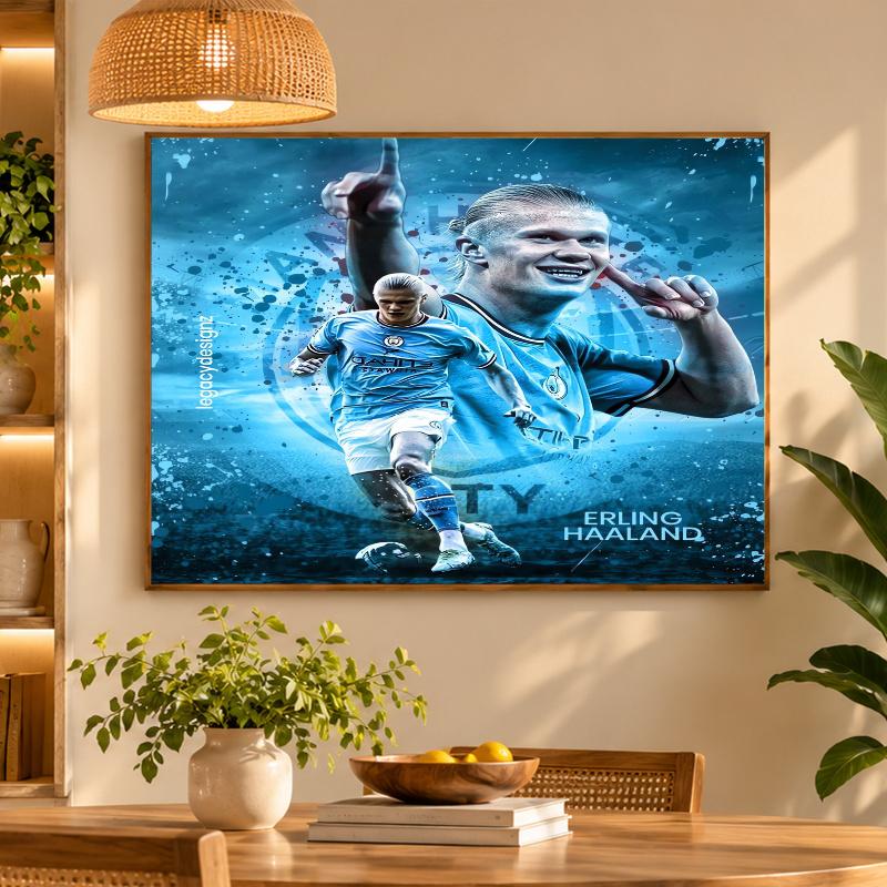 5D Diamond Painting Erling Haaland DIY Full Drill Diamond Art Kit Home Decoration