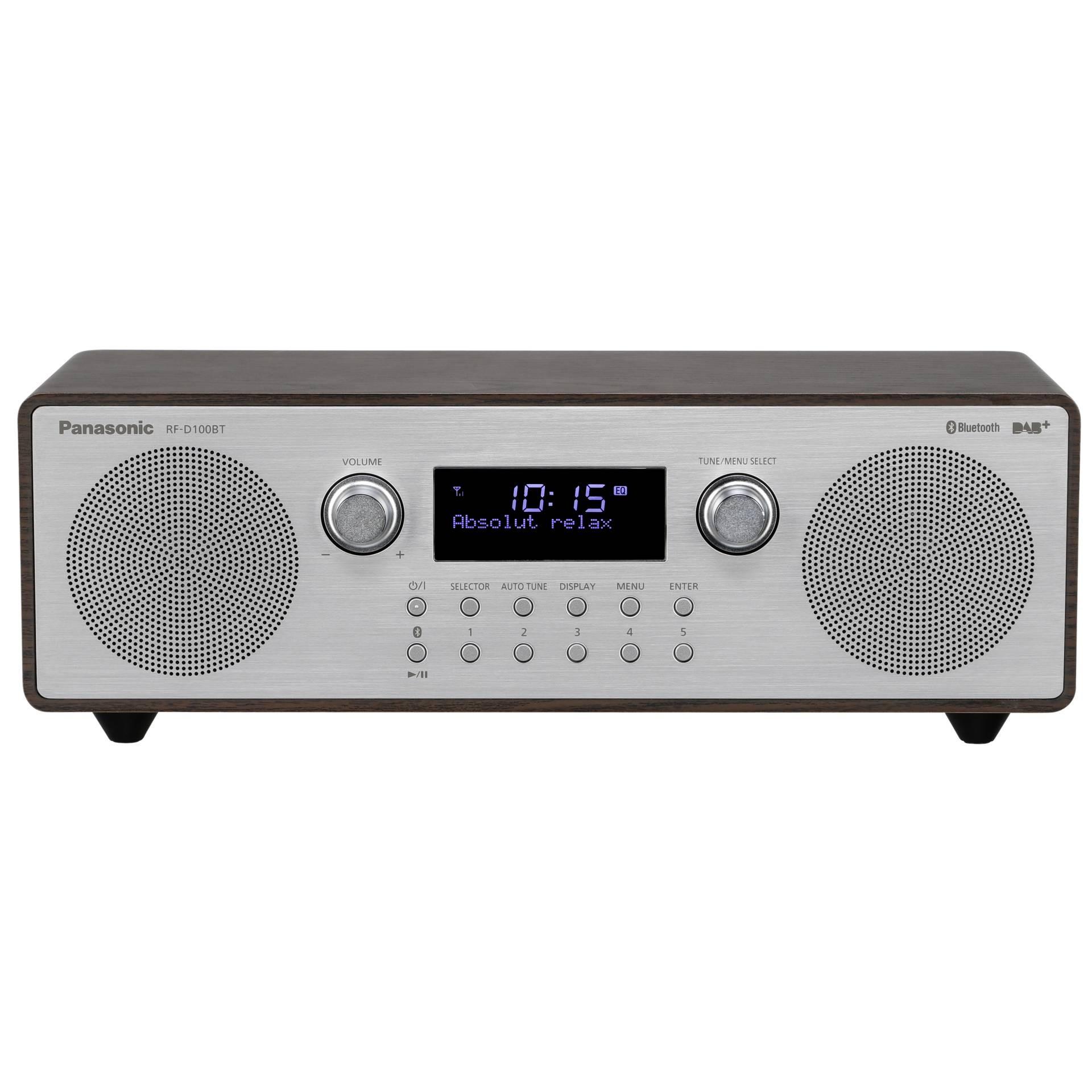 Panasonic Radio Dab/Fm Rf-D100btegt 10W Bluetooth Equalizer 5 Voreinstellungen Bassreflex Lcd Netz/Batterien Französische Version - Bild 5
