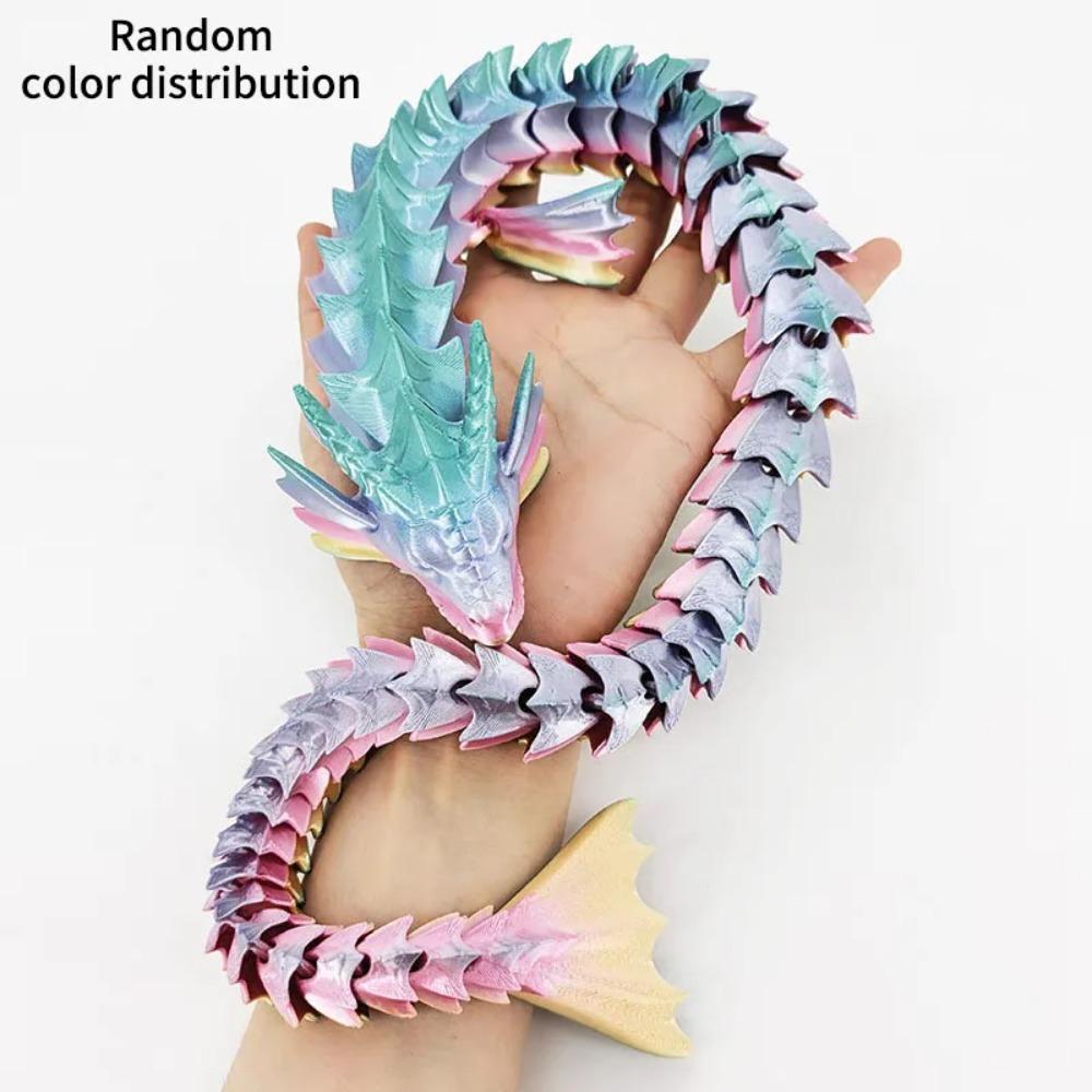 New 3d Print 45cm Sea Dragon Model Mythical Dragon Desktop Decorations Multi-articulated Activity Models Home Decorations