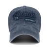 New Three-dimensional Embroidery Soft Washed Cotton Old Hat Men's Letter Trendy Men's Outdoor Fashion Faded Baseball Cap