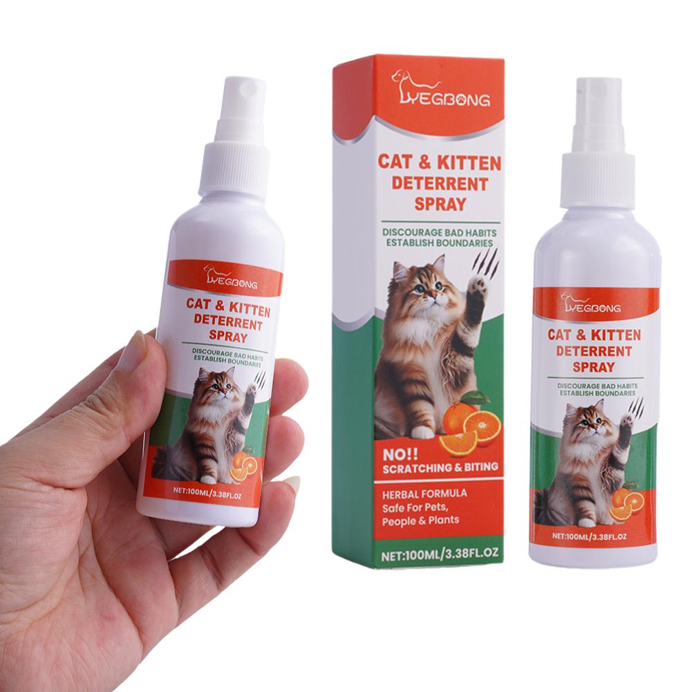 100ml Katzenspray zur Abwehr natürliche Botanicals sanfte Inhaltsstoffe Hält Haustiere davon ab, Fellwunden zu lecken und zu kauen Kratzschutz