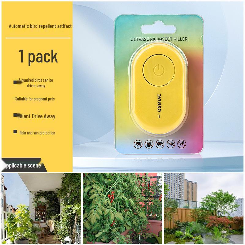 Ультразвуковое автоматическое устройство для отпугивания птиц для сада и балкона