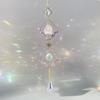 Crystal Suncatchers with Chain Rainbow Maker Crystal Prisms Decor Hanging Moon Wind Chimes for Home Garden Party Wedding Ornament Gift Mother