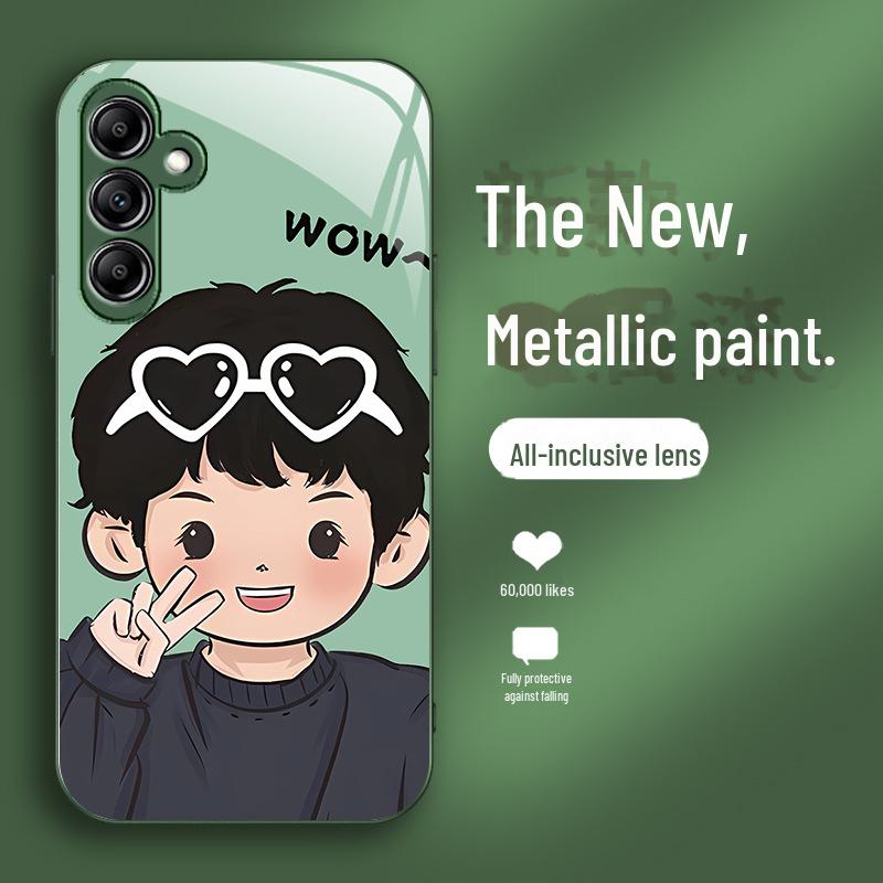 Samsung A32 Biye S21 cupluri model pentru baiat S30 si fata S21. Design inovator din sticlă lichidă pentru A23 și A25. Perfect pentru estetica roșu net.