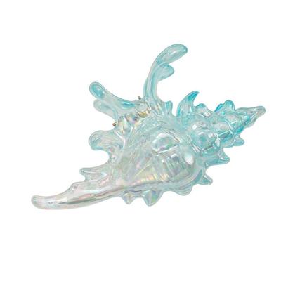Trendy Conch Inspire Hair Claw Clip Acrylic for Updos Ponytails Secure Portable Hair Jewelry