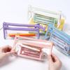 Transparent Pencil Case Large Capacity Simple Pen Bag Waterproof Cosmetic Bag School Study Stationery Office Supplies Makeup Bag