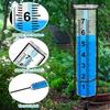 Rain Gauge 7" Capacity Easy To Read Outdoor Rain Gauges Best Rate Metal Rain Guage with Stake for Garden Yard Art Decor