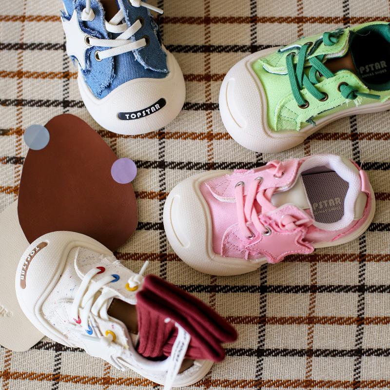 Корейская версия Laughing Classmates Детская парусиновая обувь для мальчиков и девочек — фото 5