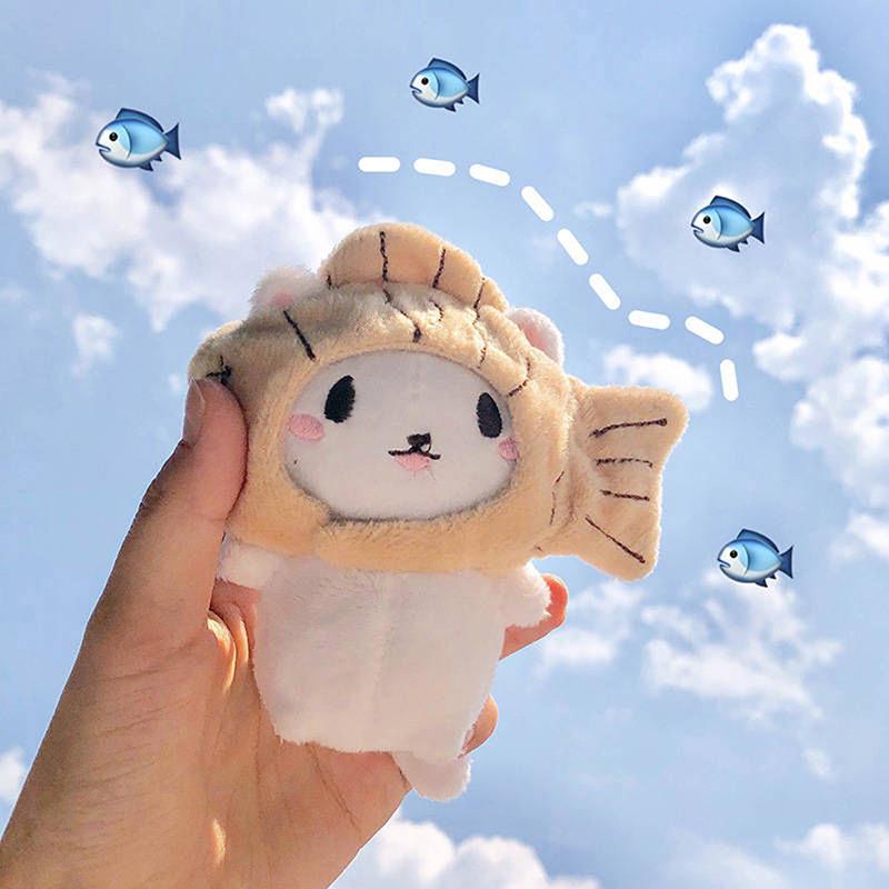 

Милый набор Snapper Head Keychain Cat Plush Action Figure Key Chain Doll Cuestionary