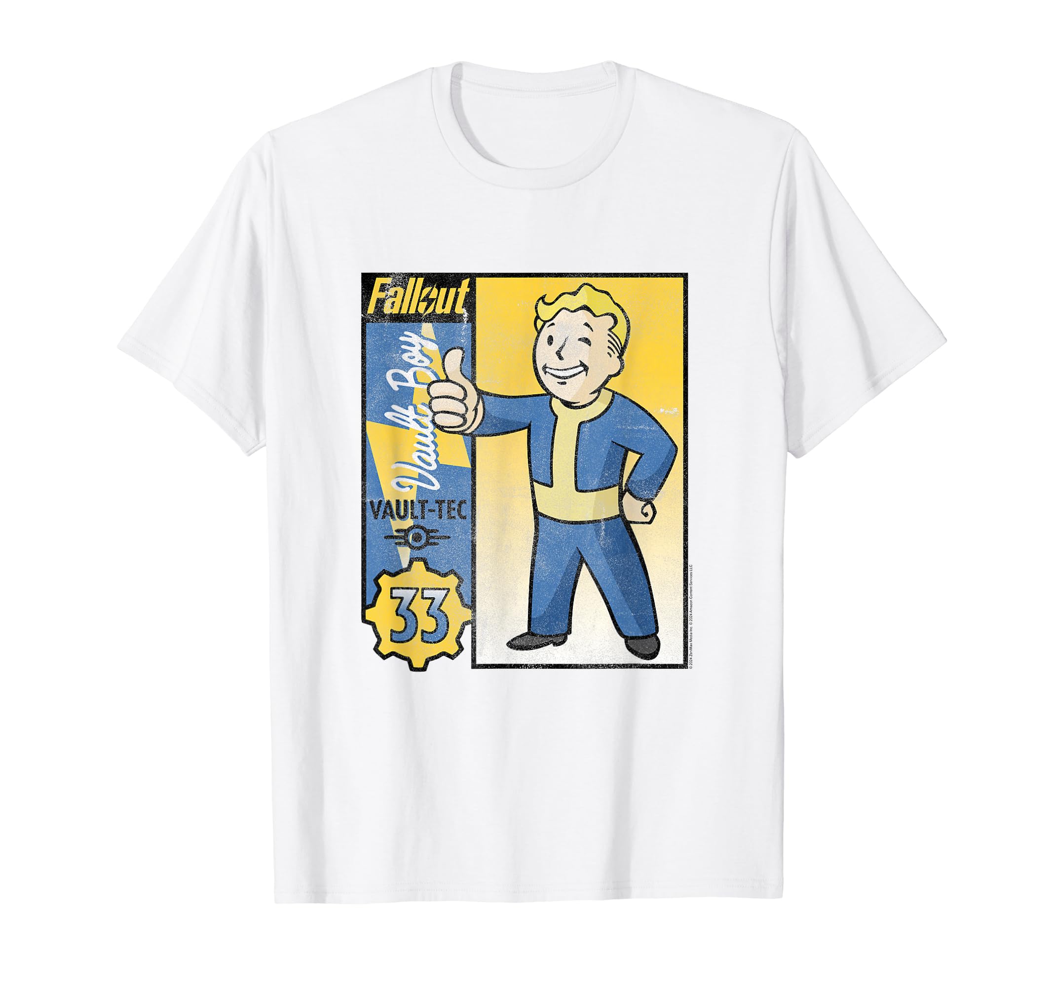 Футболка с торговой карточкой Vault-Tec из сериала Fallout