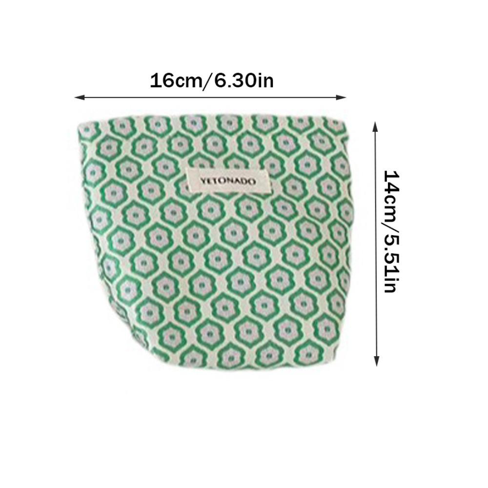 

Fashion Polyester Canvas Clutch Bag Large Capacity Portable Makeup Bag Zipper Closure Cosmetic Organizer Travel Use