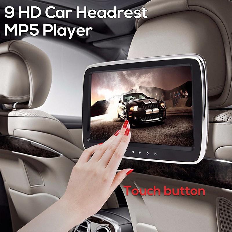 

DVD Video Player USB/SD/HDMI/IR/FM TFT LCD Digital Screen Touch Button Game Remote Control 9Inches HD Car Headrest Monitor