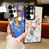 Doctor Nurse Cartoon Plating Phone Case For Samsung Galaxy S24 S25 FE S26 Edge S23 Ultra S22 S21 Plus S20 Anti-Fall Airabag Cove