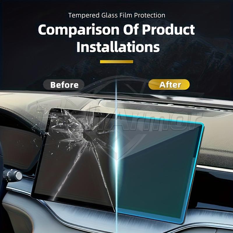 Car Tempered Glass Protective Film For BYD ATTO 2 Yuan UP Auto GPS Navigation Screen Protector Display Interior Accessories