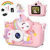 SWEETY DOLLY Kids Camera for Digital Toy 32GB Memory Smartphone 1080P HD Dual USB Birthday New Gift for Ages Japanese Instruction Manual Girls,