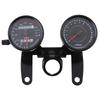 YIBO Universal Motorcycle Speedometer Odometer Gauge 0-160 km/h 13000 RPM LED Backlight Tachometer Set Black Instrument