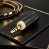 3.5mm Plugs with M6 Internal Thread Stereo Male Plug Headphone Audio Plug for Sony UWP-D21 UWP-D22 for Sennheiser Microphone