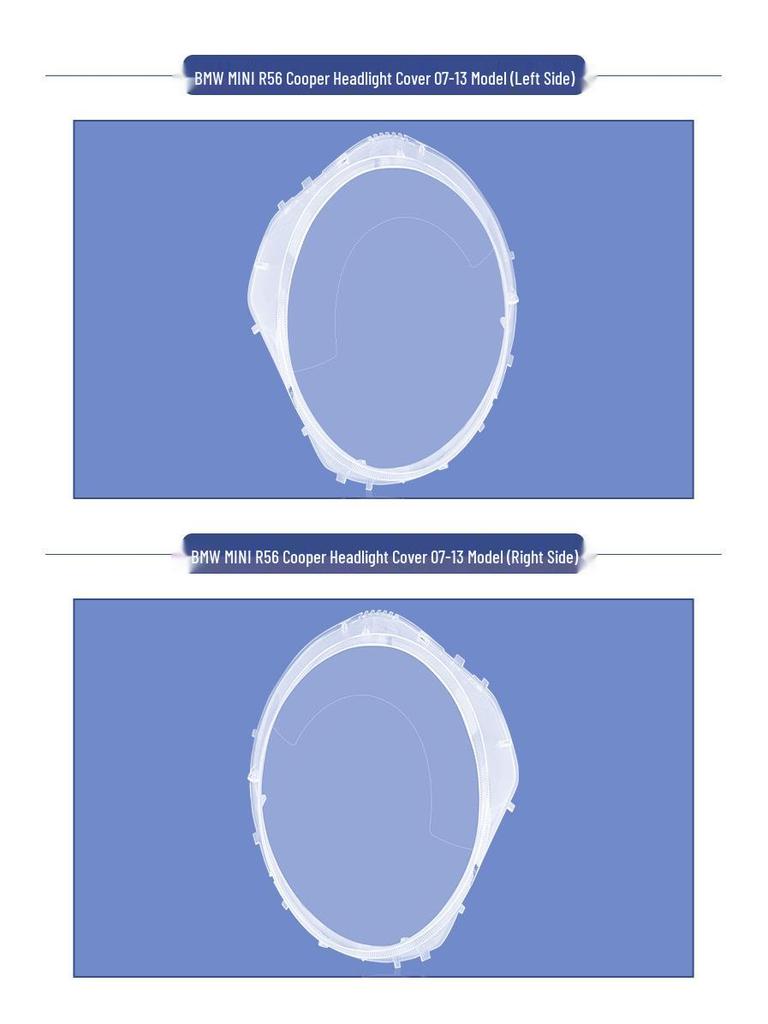 BMW Mini Cooper Headlight Cover for 07-13 Models R55/R56 Front Lampshade