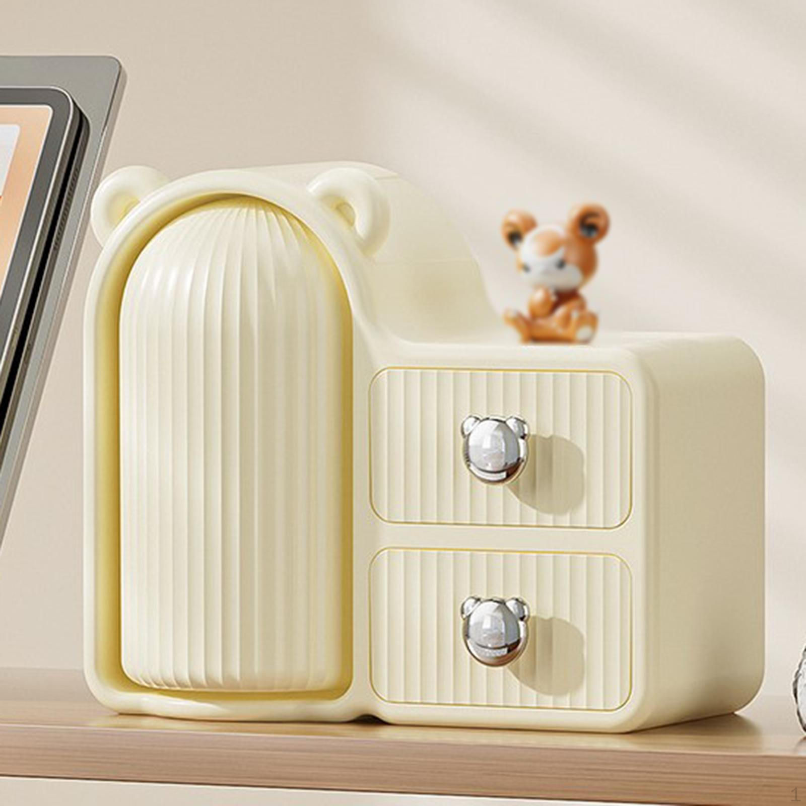 

Вращающийся на 360° держатель для косметики, косметические кисти, портативный водонепроницаемый контейнер, органайзер, чехол белый