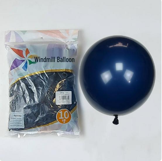 Windmill Pattern 10" Round Latex Balloons - Pack of 100 for Weddings & Birthdays