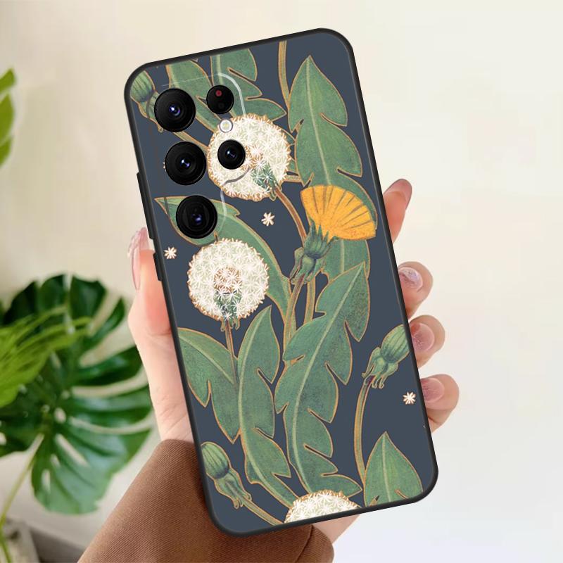 Dandelion Soft Case For Samsung Galaxy S21 S22 S23 S24 S25 Ultra S9 S10 Plus S20 FE S24 FE Phone Cover