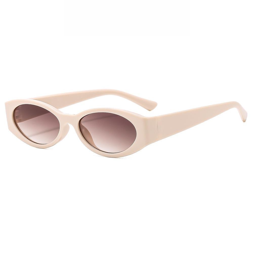 Retro Oval Frame Sunglasses Women Fashion Small Frame Sun Glasses Men Sunglasses Punk Cat Eyes Sunshade Sun Protection Eyewear