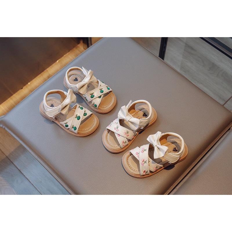 Summer Embroidered Soft Sole Princess Sandals Kids Girls Beach Shoes