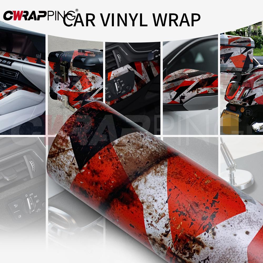 Rust Camouflage Vehicle Decoration Vinyl Paper for Car Tint Auto Outdoor Accessories Motorcycles Supplies Car Body Films Wrap