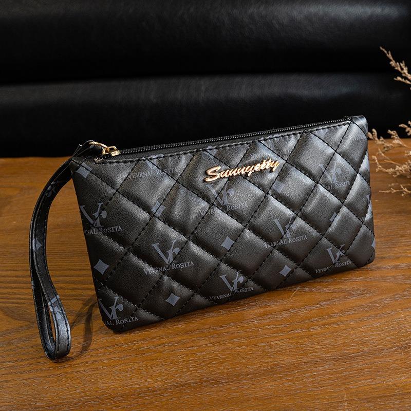 Dameveske Mobiltelefonveske Mote Alt trykt myntveske Advanced Sense Clutch Bag