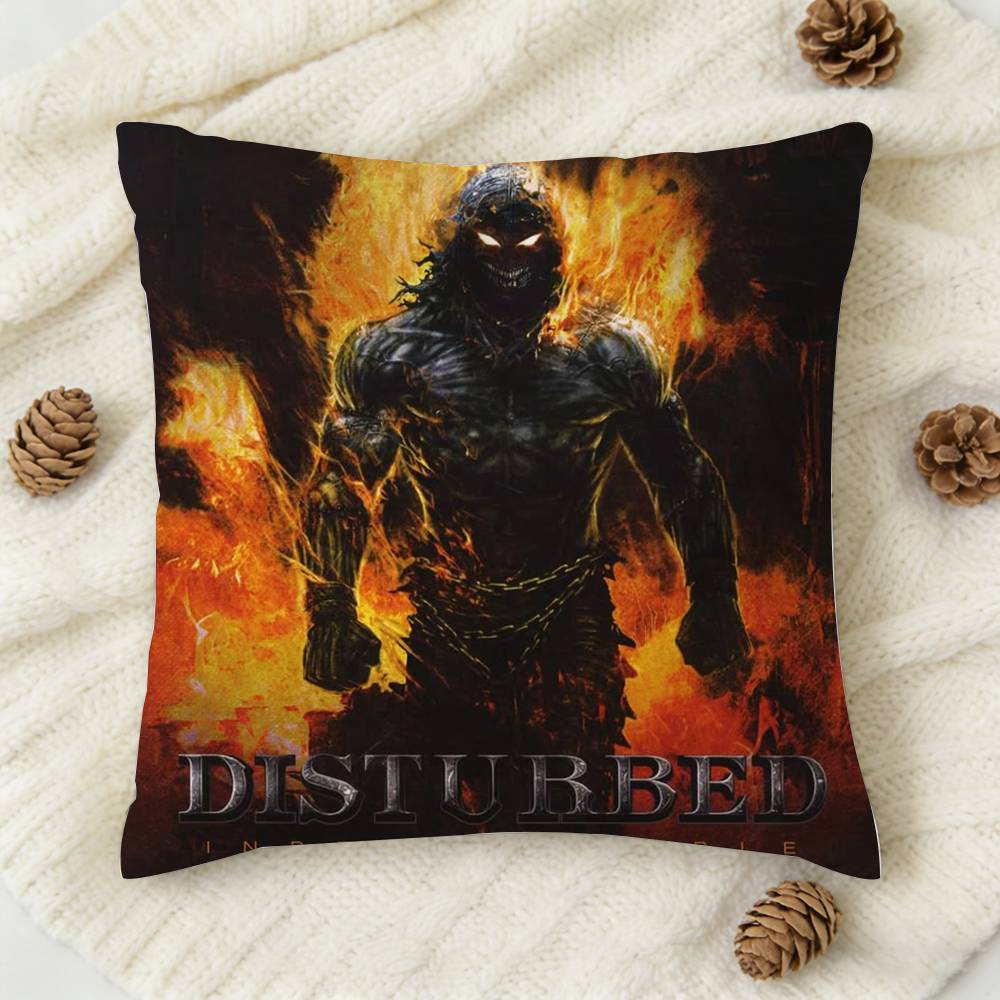 

Disturbed The Sickness Doublesided Printed Square Decorative Cushion Cover for Sofa Living Room Home Decor 30x30 cm