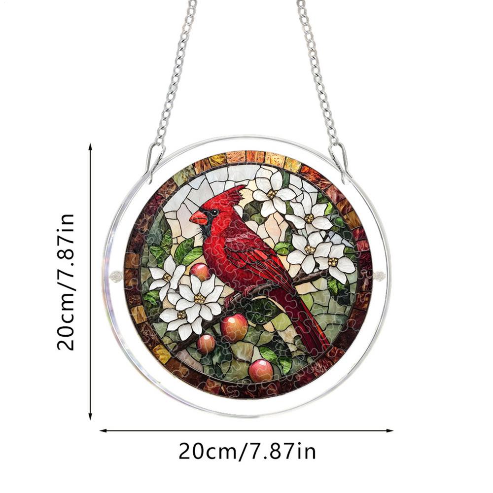 Acrylic Puzzle Suncatcher 2D Acrylic Colorful Decorations Garden Butterfly Bird Bee Jigsaw Suncatcher For Adults Apartment